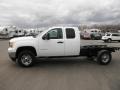 Summit White - Sierra 2500HD Extended Cab 4x4 Chassis Photo No. 4