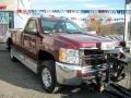 2009 Deep Ruby Metallic Chevrolet Silverado 3500HD LT Regular Cab 4x4  photo #37