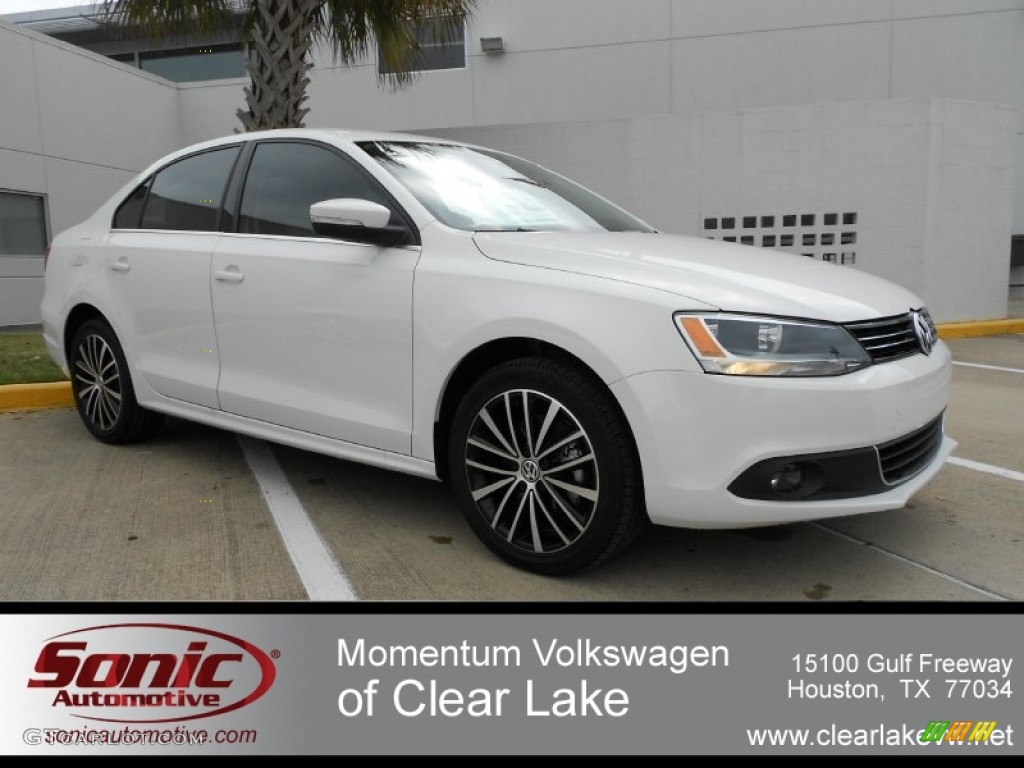 2012 Jetta SEL Sedan - Candy White / Cornsilk Beige photo #1