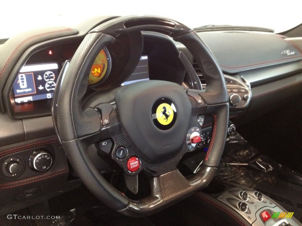 2011 Ferrari 458 Italia Nero (Black) Steering Wheel Photo #61310033