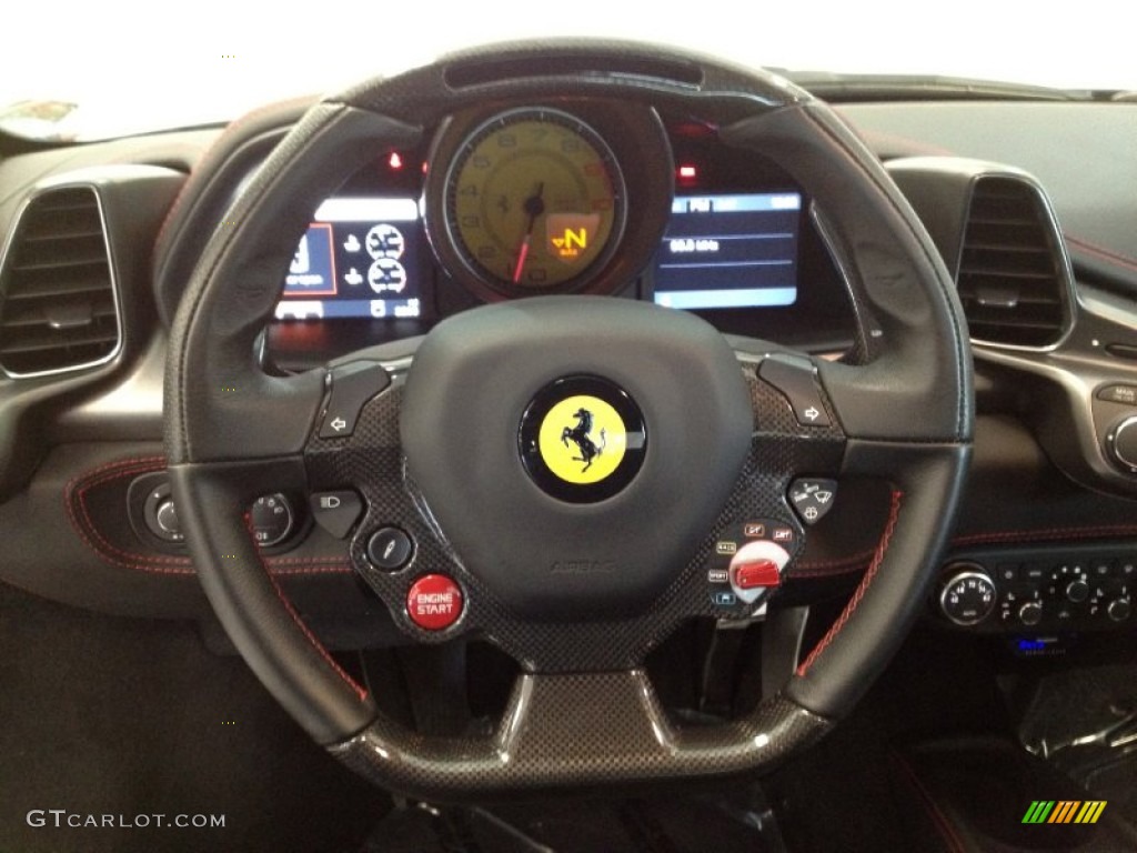 2011 Ferrari 458 Italia Nero (Black) Steering Wheel Photo #61310057