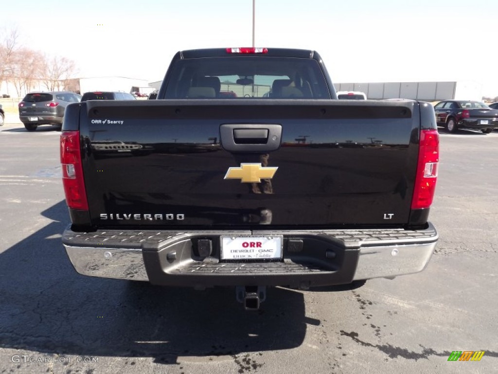 2012 Silverado 1500 LT Crew Cab 4x4 - Black / Light Cashmere/Dark Cashmere photo #6