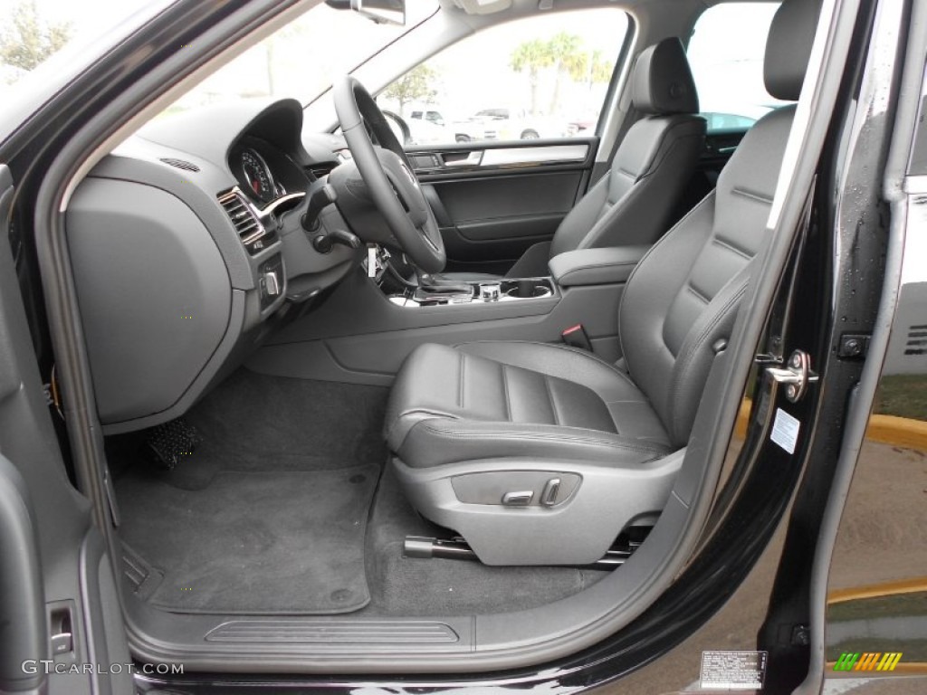 Black Anthracite Interior 2012 Volkswagen Touareg VR6 FSI Sport 4XMotion Photo #61310418