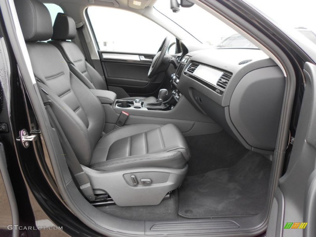 Black Anthracite Interior 2012 Volkswagen Touareg VR6 FSI Sport 4XMotion Photo #61310432