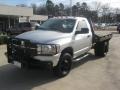 Bright Silver Metallic - Ram 3500 SLT Regular Cab 4x4 Stake Truck Photo No. 1