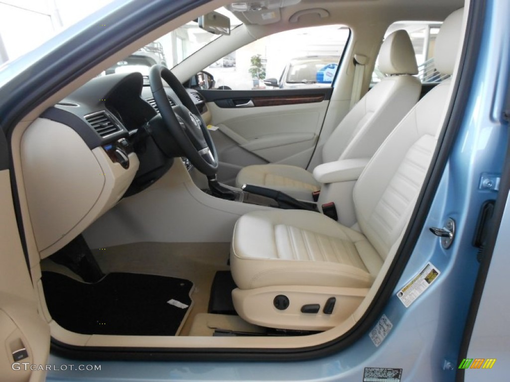 2012 Passat 2.5L SEL - Glacier Blue Metallic / Cornsilk Beige photo #10