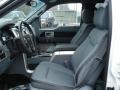 Platinum Steel Gray/Black Leather Interior Photo for 2012 Ford F150 #61312742