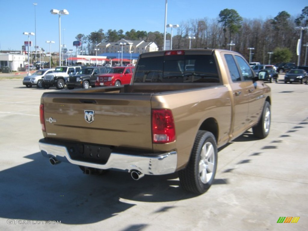 2012 Ram 1500 Lone Star Quad Cab - Saddle Brown Pearl / Dark Slate Gray/Medium Graystone photo #5