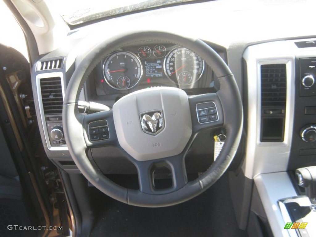 2012 Ram 1500 Lone Star Quad Cab - Saddle Brown Pearl / Dark Slate Gray/Medium Graystone photo #10