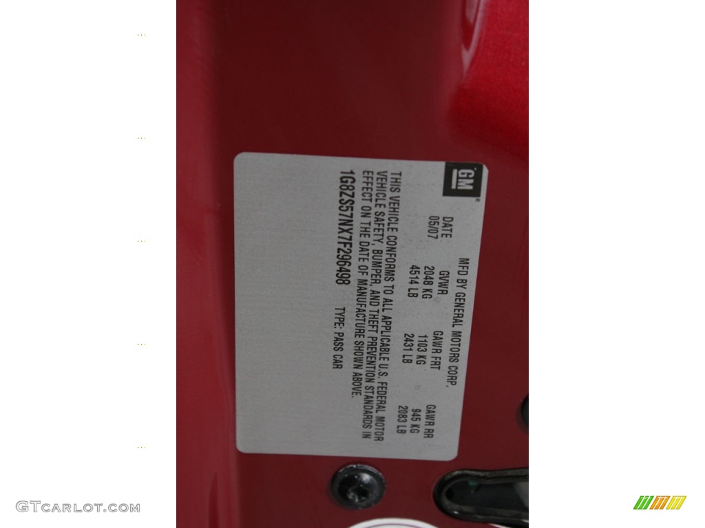 2007 Aura XE - Berry Red / Gray photo #29