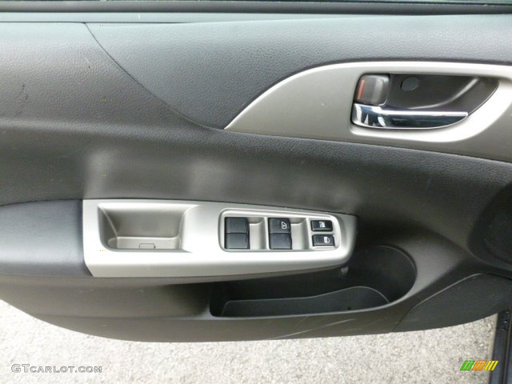 2009 Impreza 2.5i Sedan - Dark Gray Metallic / Carbon Black photo #17