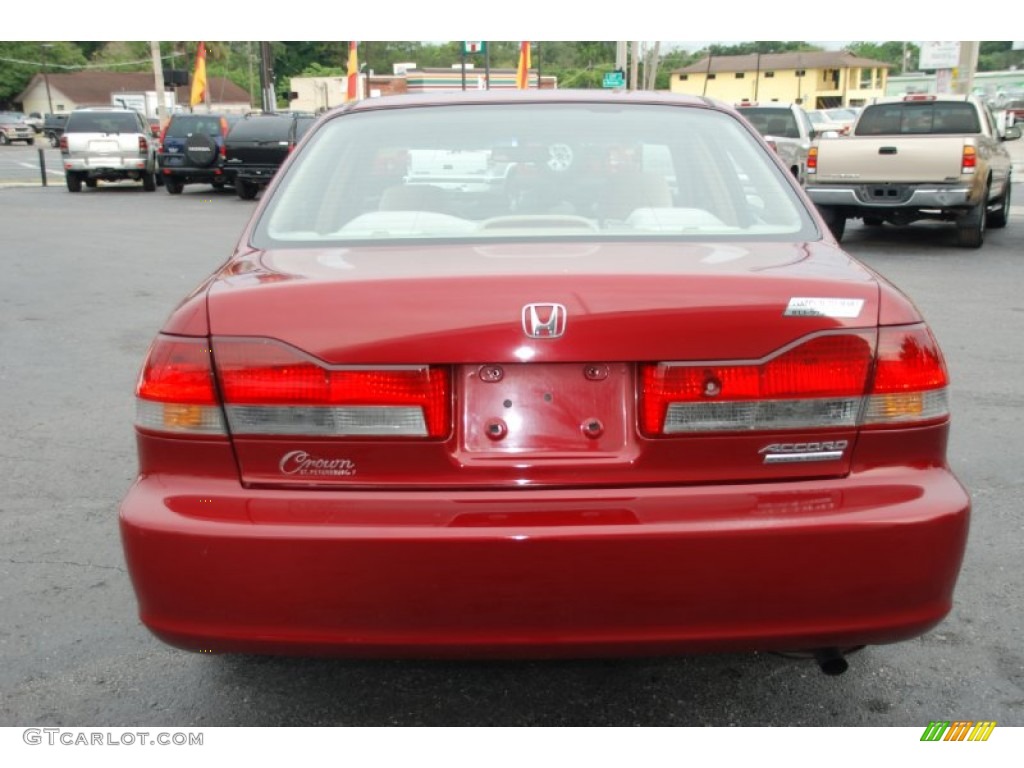 2002 Accord SE Sedan - Firepepper Red Pearl / Quartz Gray photo #10