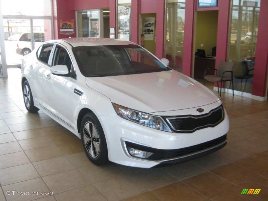 Snow White Pearl 2012 Kia Optima Hybrid Exterior Photo #61315877