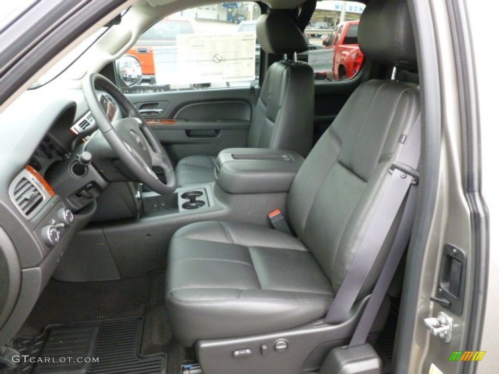 Ebony Interior 2012 GMC Sierra 1500 SLT Extended Cab 4x4 Photo #61316042