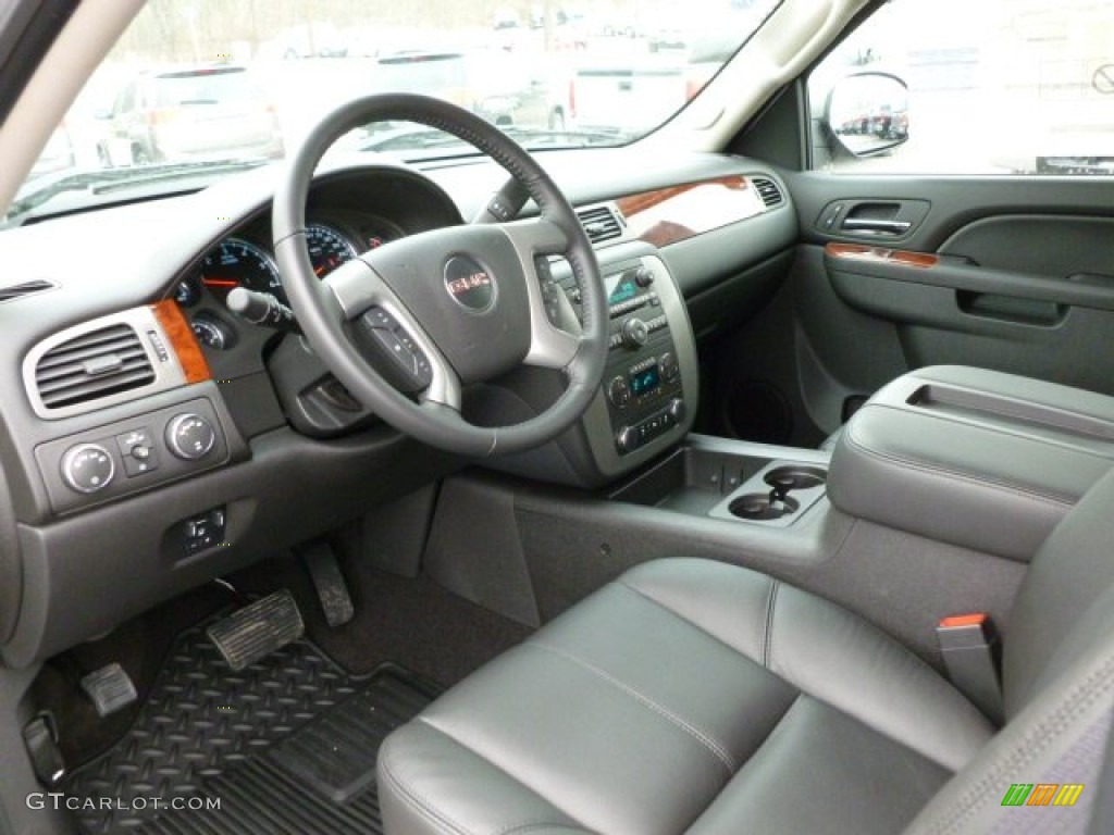 Ebony Interior 2012 GMC Sierra 1500 SLT Extended Cab 4x4 Photo #61316048