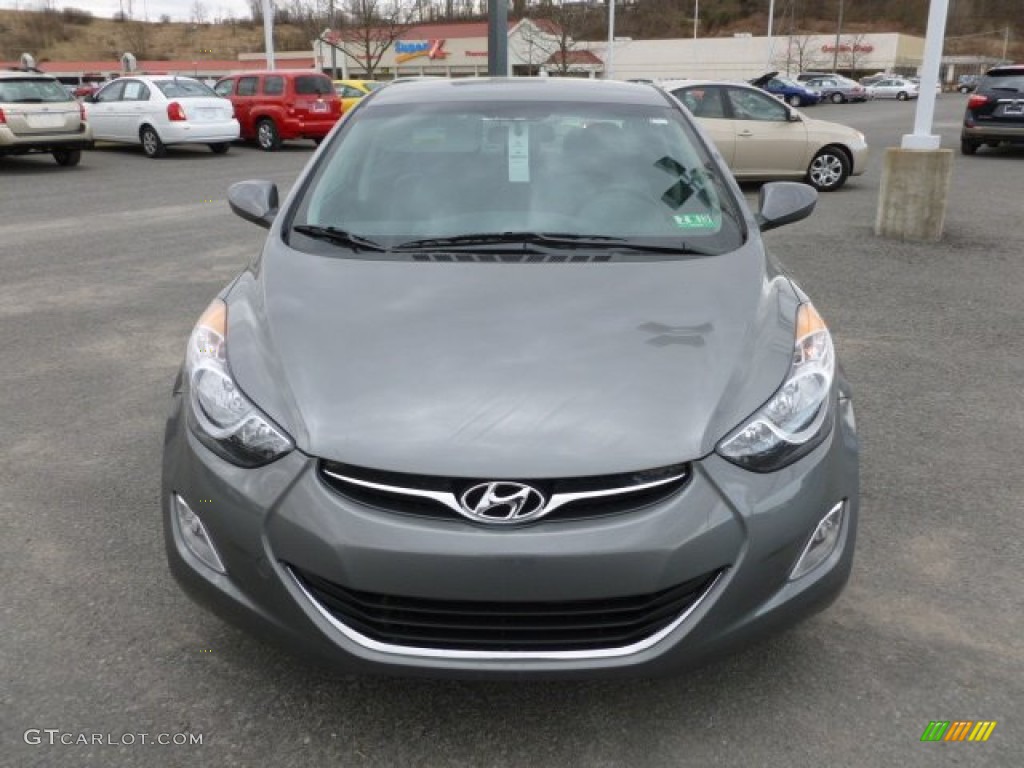 2012 Elantra GLS - Harbor Gray Metallic / Gray photo #2