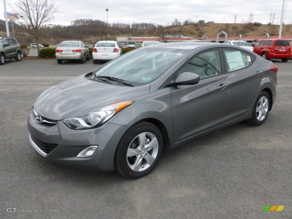 2012 Elantra GLS - Harbor Gray Metallic / Gray photo #3