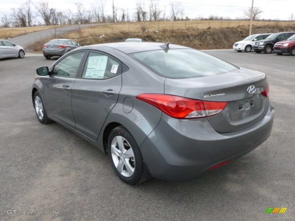 2012 Elantra GLS - Harbor Gray Metallic / Gray photo #5