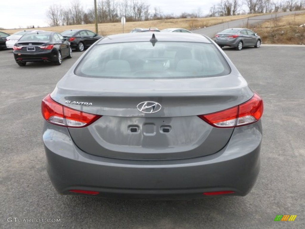 2012 Elantra GLS - Harbor Gray Metallic / Gray photo #6