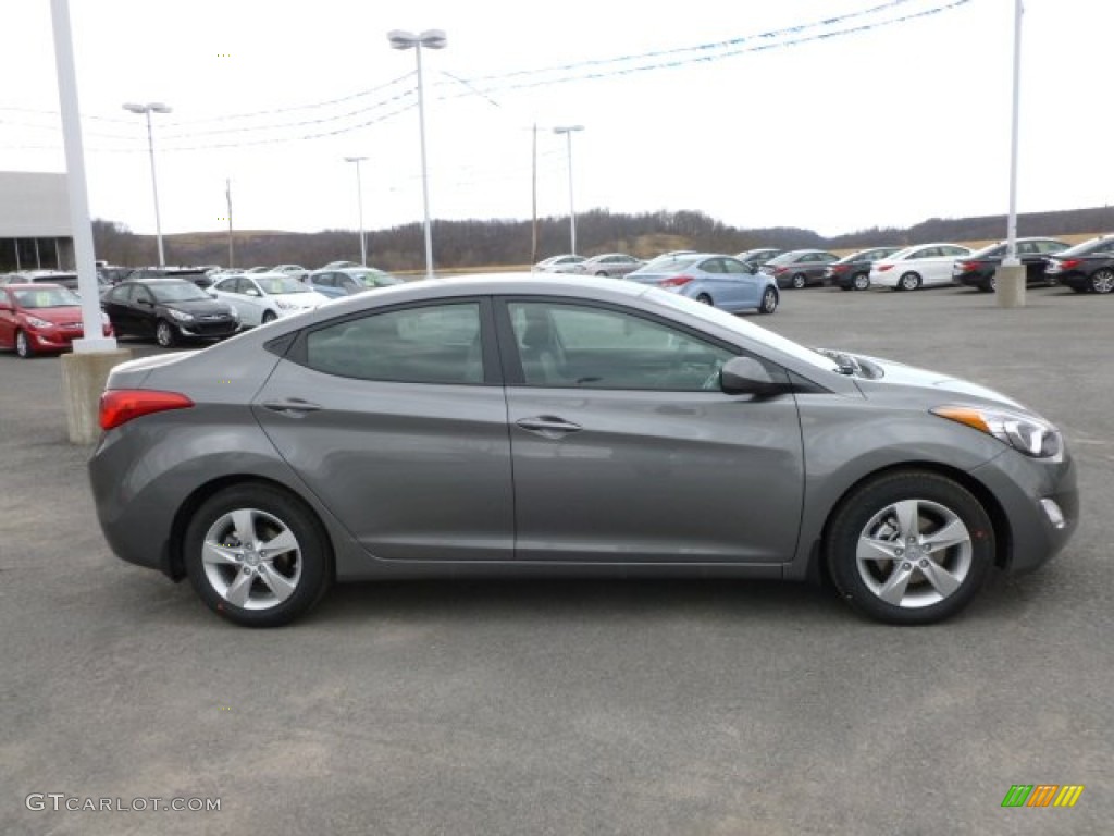 2012 Elantra GLS - Harbor Gray Metallic / Gray photo #8