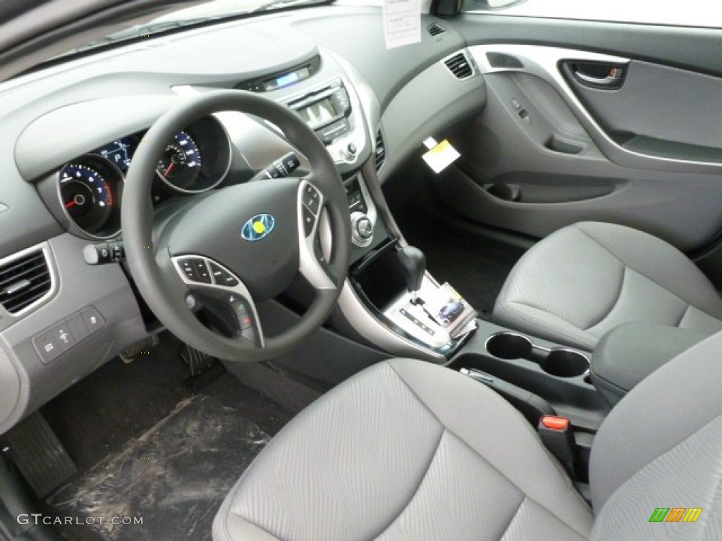 2012 Elantra GLS - Harbor Gray Metallic / Gray photo #16