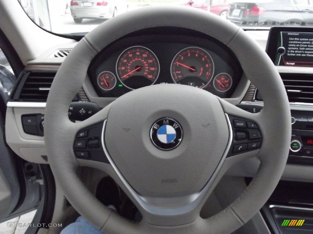 2012 3 Series 328i Sedan - Glacier Silver Metallic / Oyster/Dark Oyster photo #9