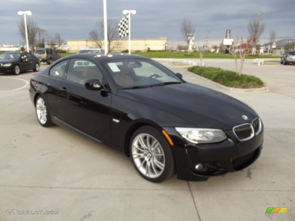 Black Sapphire Metallic 2012 BMW 3 Series 335i Coupe Exterior Photo #61317651