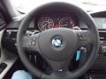 2012 BMW 3 Series Oyster/Black Interior Steering Wheel Photo