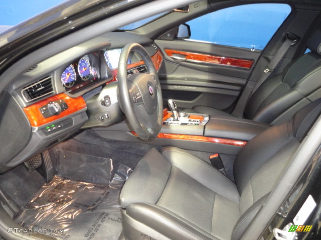 Black Interior 2012 BMW 7 Series Alpina B7 LWB Photo #61320184