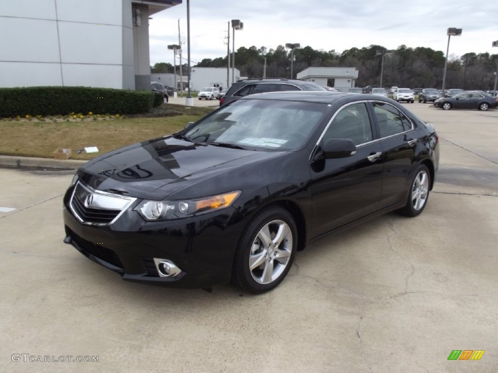 2012 TSX Sedan - Crystal Black Pearl / Ebony photo #1