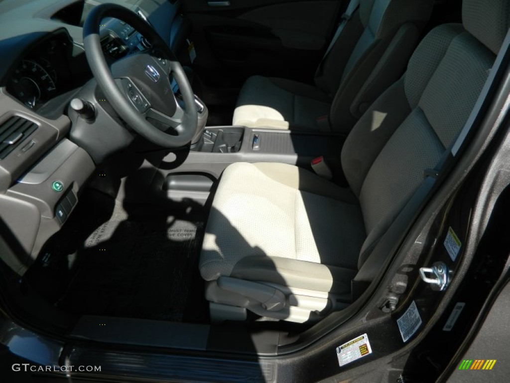 2012 CR-V EX - Urban Titanium Metallic / Beige photo #11