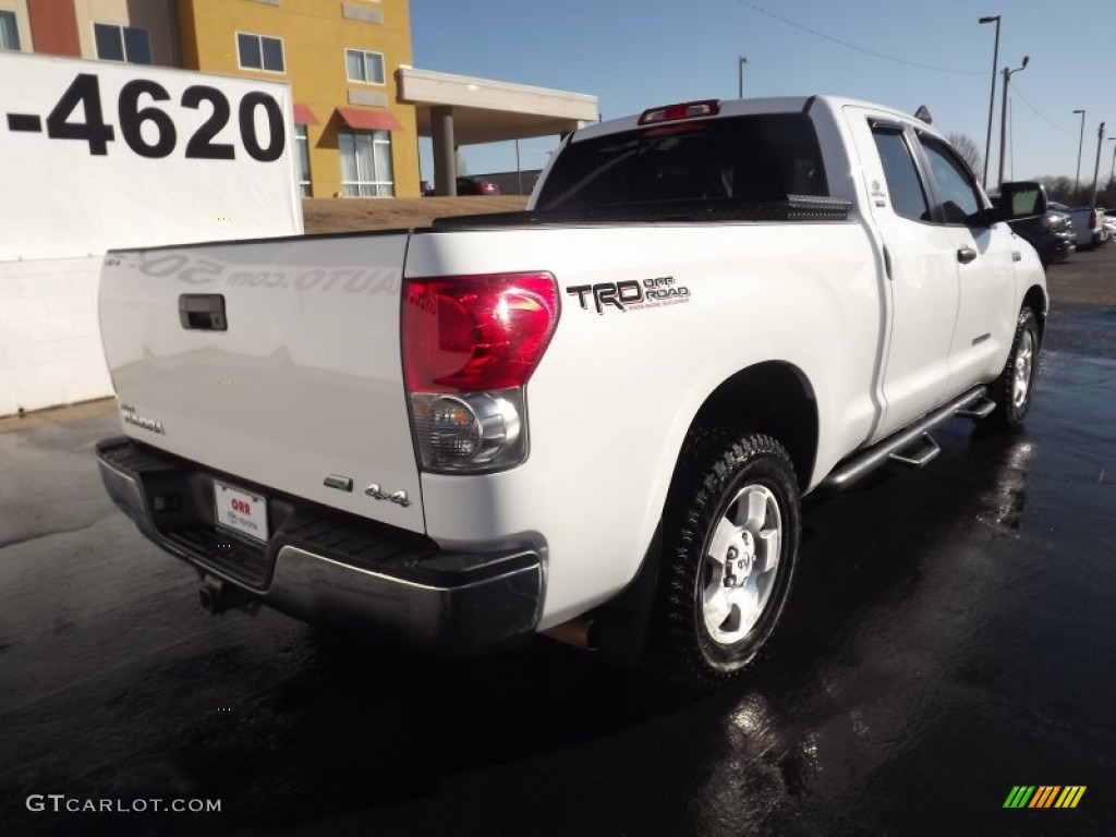 2009 Tundra SR5 Double Cab 4x4 - Super White / Graphite Gray photo #7