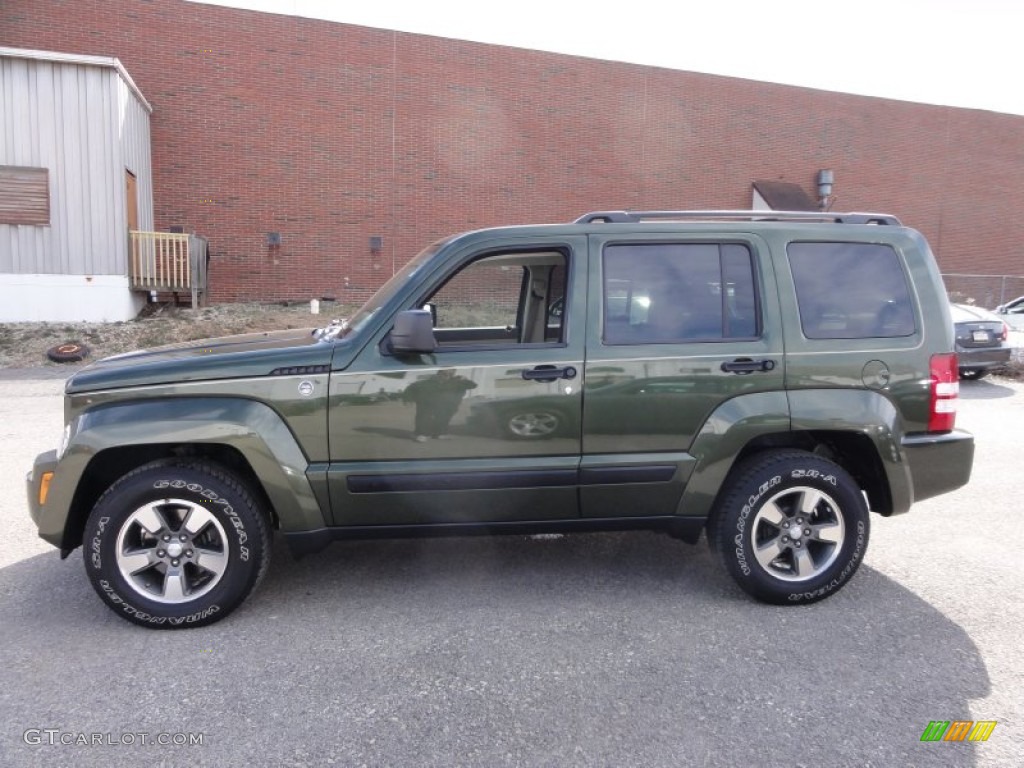 2008 Liberty Sport 4x4 - Jeep Green Metallic / Pastel Slate Gray photo #13