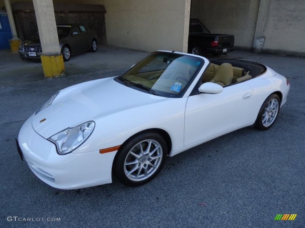 Carrara White 2004 Porsche 911 Carrera Cabriolet Exterior Photo #61324220