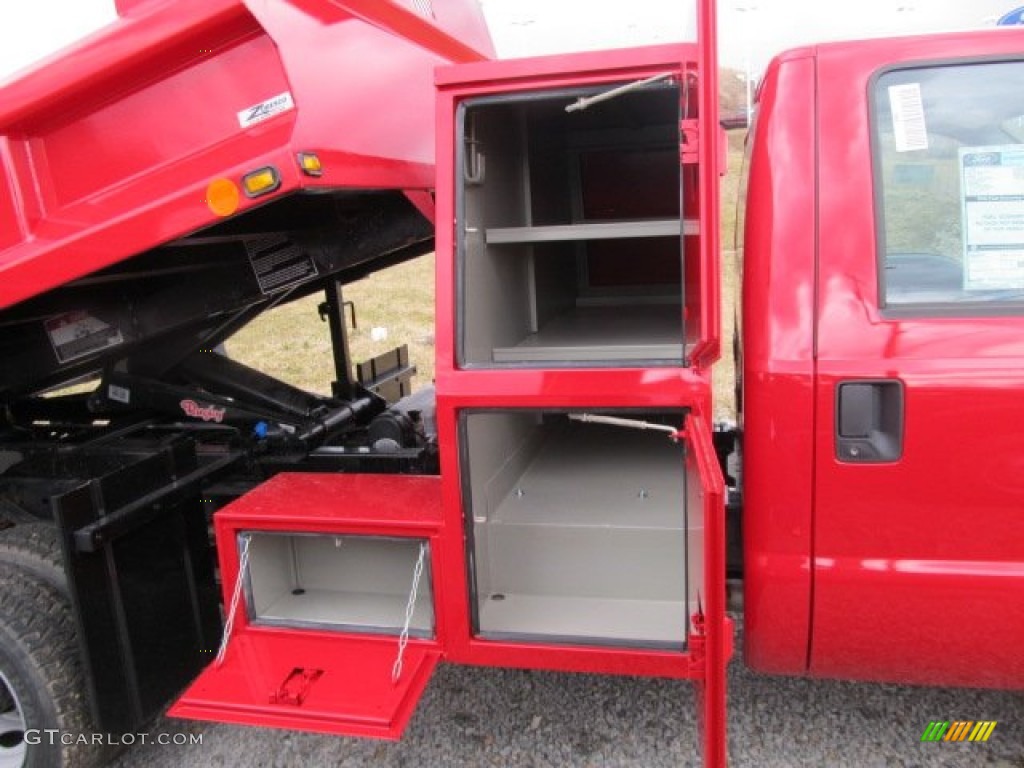 Vermillion Red 2012 Ford F550 Super Duty XL Regular Cab 4x4 Dump Truck Exterior Photo #61327313