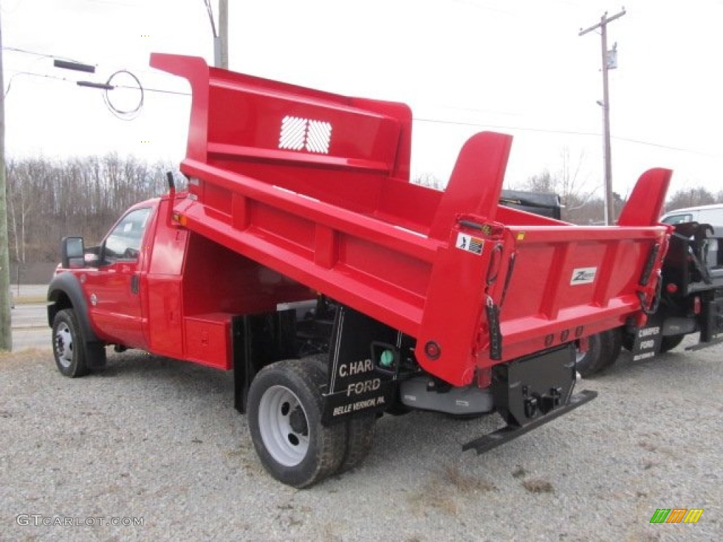 Vermillion Red 2012 Ford F550 Super Duty XL Regular Cab 4x4 Dump Truck Exterior Photo #61327364