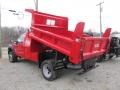 Vermillion Red 2012 Ford F550 Super Duty XL Regular Cab 4x4 Dump Truck Exterior