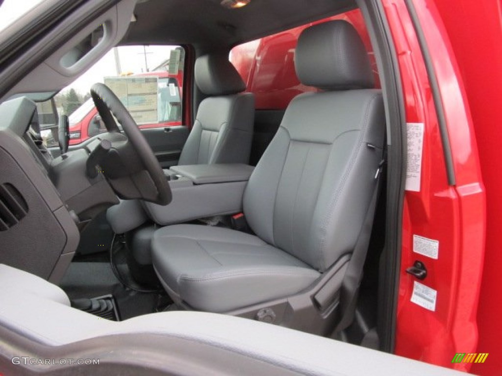 Steel Interior 2012 Ford F550 Super Duty XL Regular Cab 4x4 Dump Truck Photo #61327439