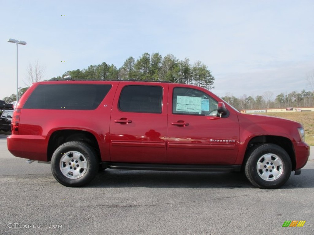 Crystal Red Tintcoat 2012 Chevrolet Suburban LT Exterior Photo #61327646