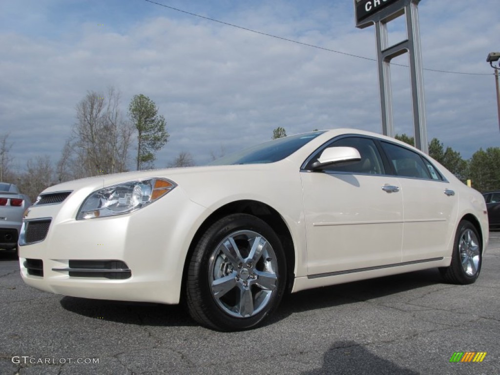 White Diamond Tricoat 2012 Chevrolet Malibu LT Exterior Photo #61327771