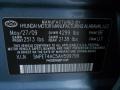 BF: Slate Blue 2010 Hyundai Sonata GLS Color Code
