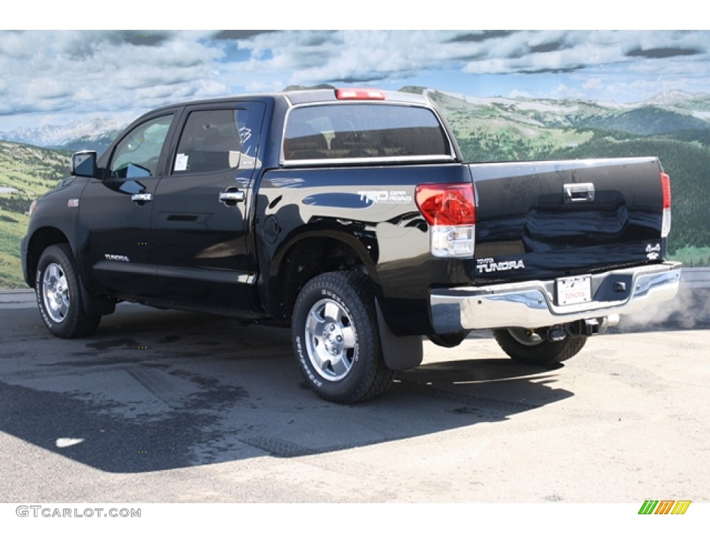 2012 Tundra Limited CrewMax 4x4 - Black / Red Rock photo #3