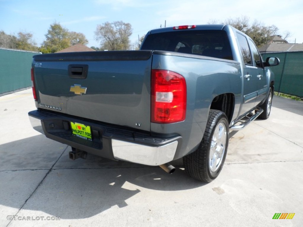2009 Silverado 1500 LT Crew Cab - Blue Granite Metallic / Ebony photo #3