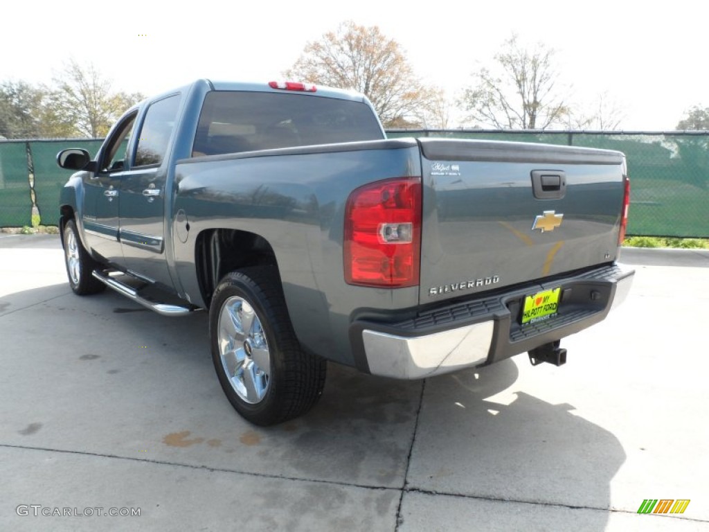 2009 Silverado 1500 LT Crew Cab - Blue Granite Metallic / Ebony photo #5
