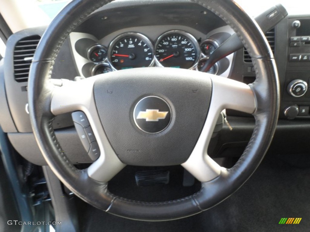 2009 Silverado 1500 LT Crew Cab - Blue Granite Metallic / Ebony photo #42