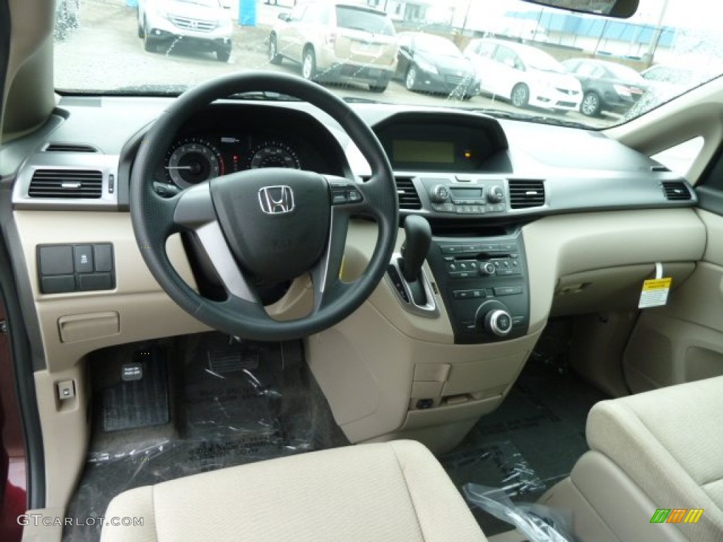 2012 Honda Odyssey LX Beige Dashboard Photo #61332008