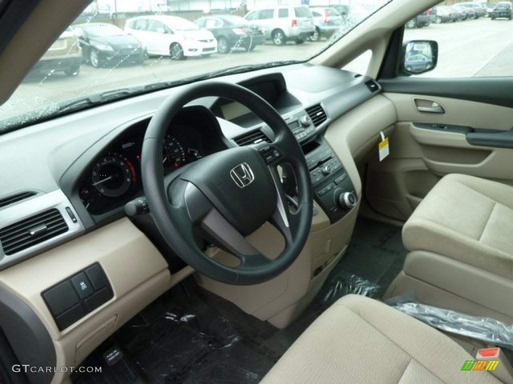 Beige Interior 2012 Honda Odyssey LX Photo #61332030