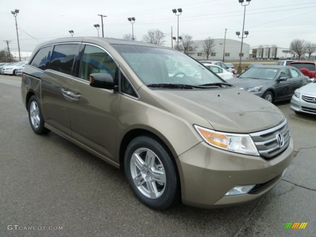 Mocha Metallic 2012 Honda Odyssey Touring Elite Exterior Photo #61332122