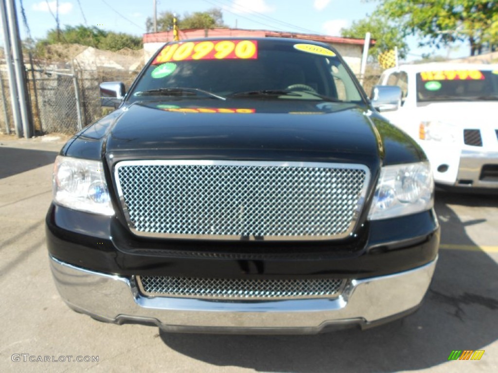 2005 F150 XLT SuperCab - Black / Medium Flint Grey photo #2