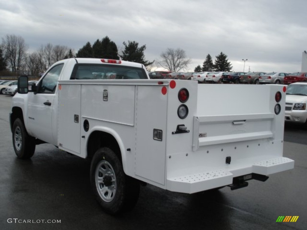 Summit White 2012 Chevrolet Silverado 3500HD WT Regular Cab 4x4 Commercial Exterior Photo #61333076